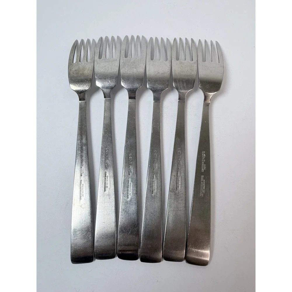 Sola Holland 6 Dinner Fork Set CORA MCM Stainless Steel Flatware